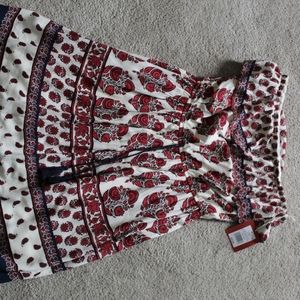 Strapless summer dress